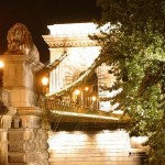 Bild0153 - Budapest - Kettenbrücke bei Nacht